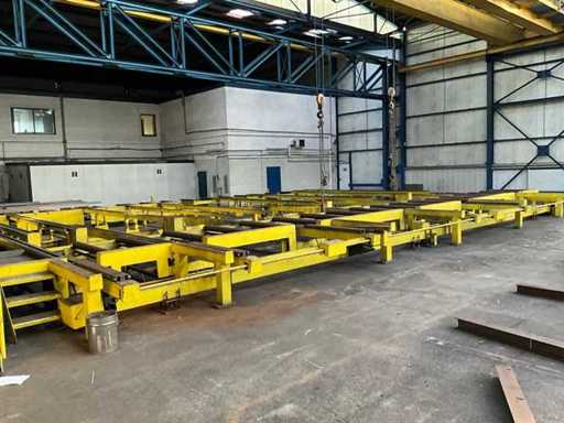 Stacja dystrybucji belek stalowych