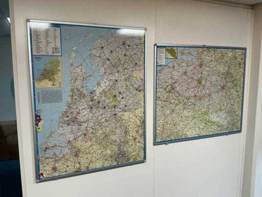 Streckenkarte Niederlande und Belgien