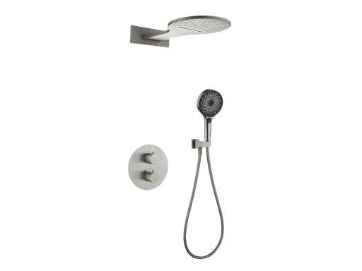 Douche à effet pluie intégrée Mawialux avec cascade (disponible en 2 couleurs)