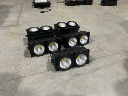 Shehds Blinder 2x100W LED PAR LED naar LED (5x)