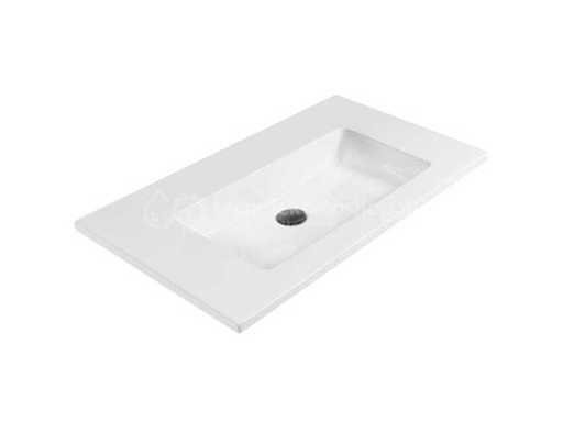 Detremmerie Sink 20 lucidi bianco 101cm 1x ciotola senza foro di presa