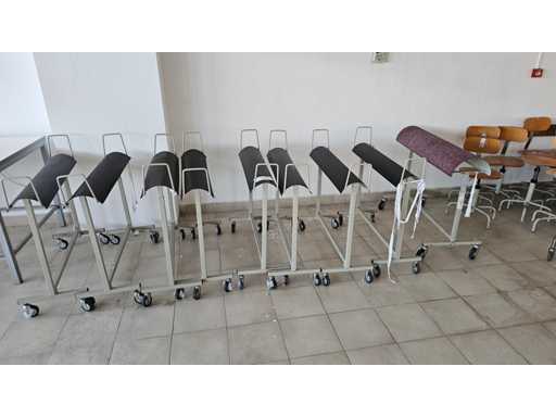   Textile roll holders / fabric roll cradles (mobile)