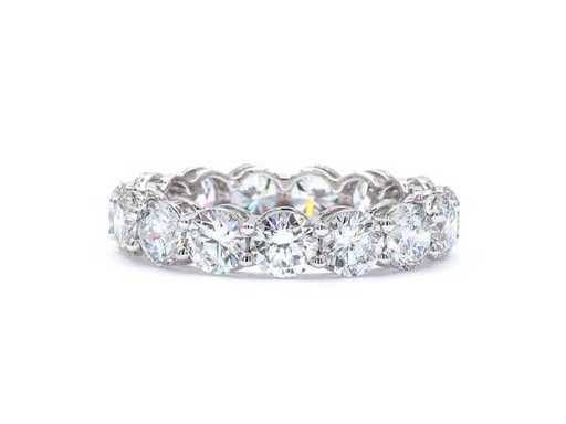 14 Karaat witgouden eeuwigheidsring met 5,41 ct. diamant