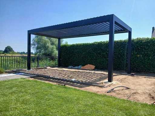 Pergola Garraf P150 4x5m (acoperiș de la Luvru) Pergola acționată electric
