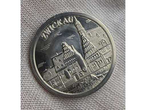 Tag der Sachsen in Zwickau 2000 – Sammler-Gedenkmedaille mit Stadtmotiv