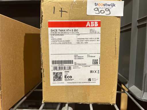 ABB SACE Tmax XT4 S 250 interruptor automático de 4 polos