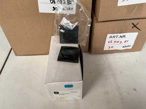 Smartwares Zentralplatte mit Knopf für Dimmer-Anthrazit (180x)