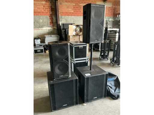 QSC HPR 122i / HPR 151i Speaker bass cabinet with topper (2x)