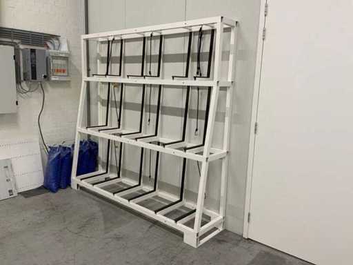 Étagère en verre de 18 pièces