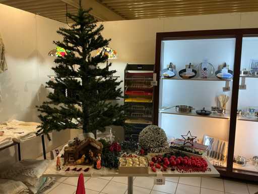 Diverses décorations de Noël et lumières de Noël