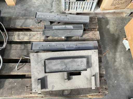 Diverse branderset voor gashaard (4x)