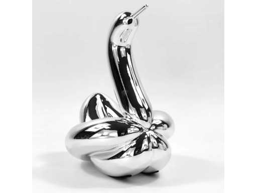 Jeff Koons (after) - Balloon Swan (Silver) 