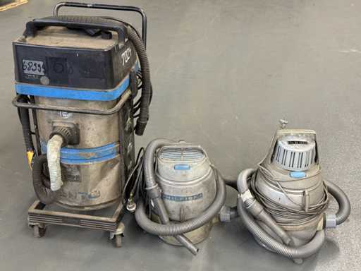   3 aspiratoare industriale