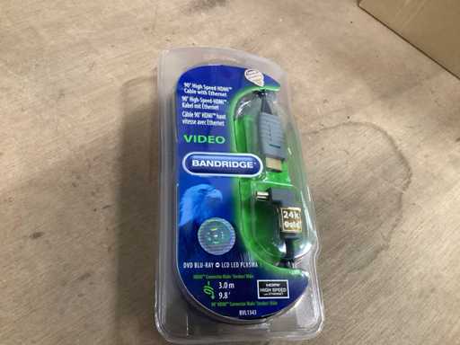 Bandridge HDMI kabel 3 meter (6x)