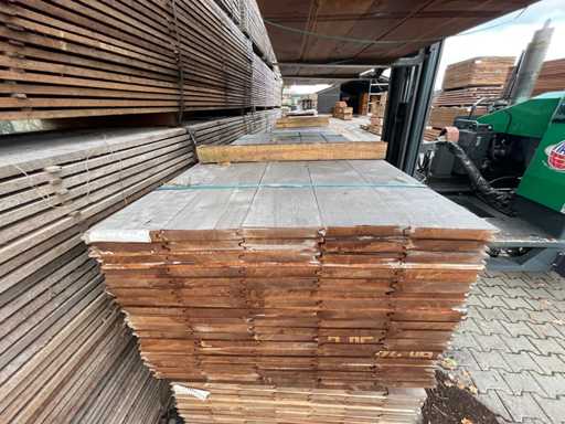 Massaranduba sheet pile/ horse box profile 2000x145x28mm (85x)