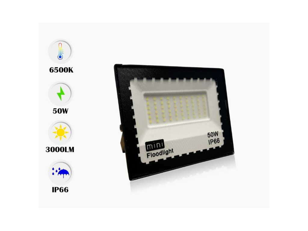 60 x LED Breedstraler 50W MINI SMD - 6500K koud wit