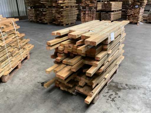 Batch of pine beams 80-180x8.5x4.5 cm