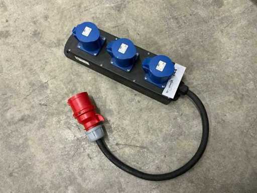 Keraf 32A Leistungsverteiler (3x)