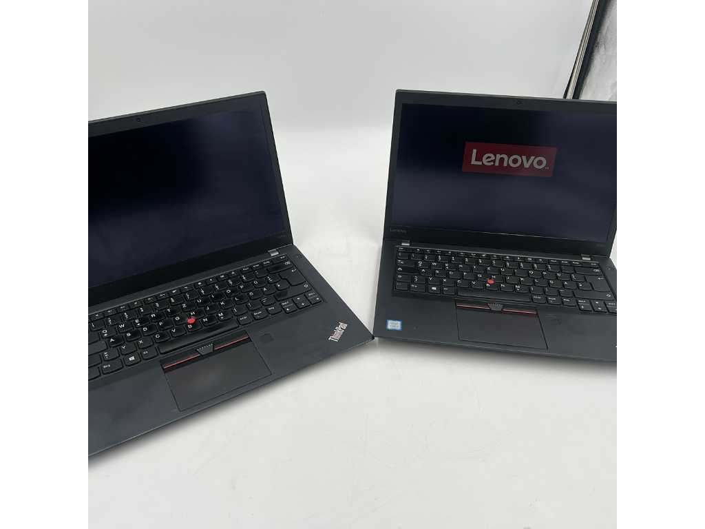 2x Lenovo ThinkPad T470s Notebook (Intel i5, 8 GB RAM, 256 GB SSD, QWERTZ) z systemem Windows 10 Pro