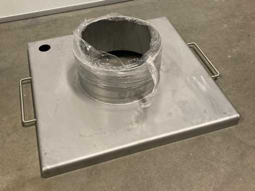 BKS - Boat hatch - Stainless steel 425x425 - Other boat parts