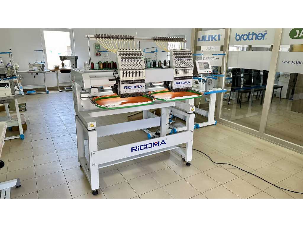 RICOMA MT-1502 Two-head industrial Embroidery Machines