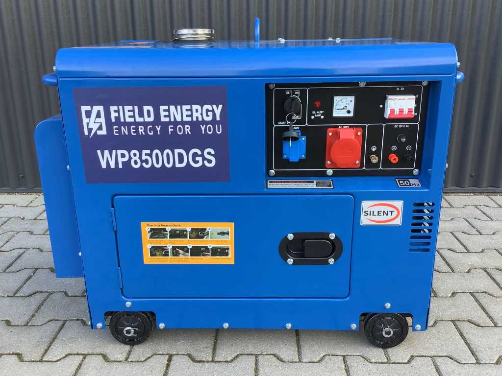 Field Energy 8500 DGS 400/230 Volt Stroomgenerator / aggregaat diesel