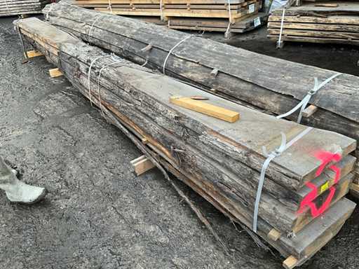 Eiken boomstammenplanken (5x)