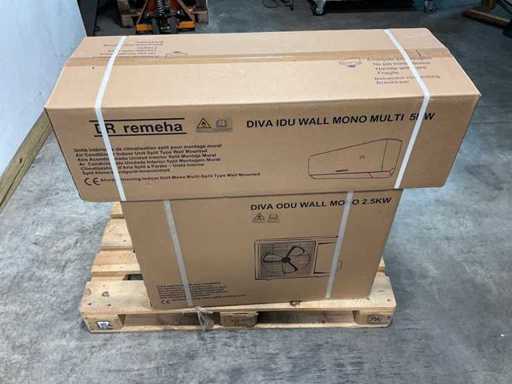 Remeha - Diva - unități mono-split interioare și exterioare - palet