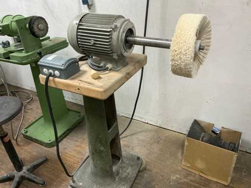 Polisseuse sur pied de machine