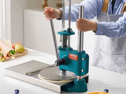 VEVOR Pasta Press 24cm Diameter Manual Pizza Machine with Stainless Steel Tray