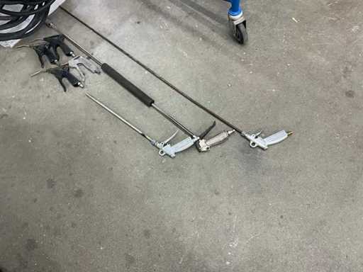 Dużo pneumatycznych akcesoriów