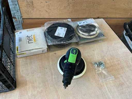 Festool Lex 3 Pneumatyczna szlifierka ekscentryczna 150 mm z płytami zapasowymi i różnymi tarczami