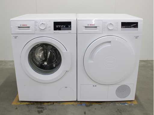 Seria Bosch|6 mașina de spălat VarioPerfect EcoSilence Drive & seria Bosch|4 uscător