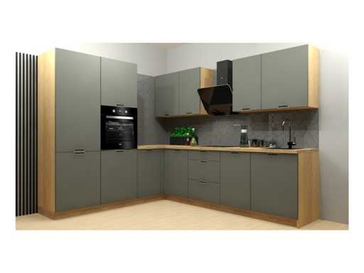 Hoekkeuken Family Line Sole – compleet klaarstaande set 230 cm x 275 cm in bouwpakket