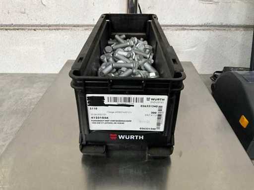 Würth 11.17 kg Flensbout met vertanding RIPP M12 x 40 in stapelbare bak