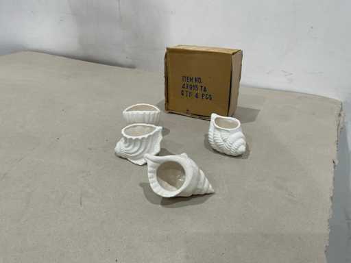 Stenen schelpen set 4 delig (11x)