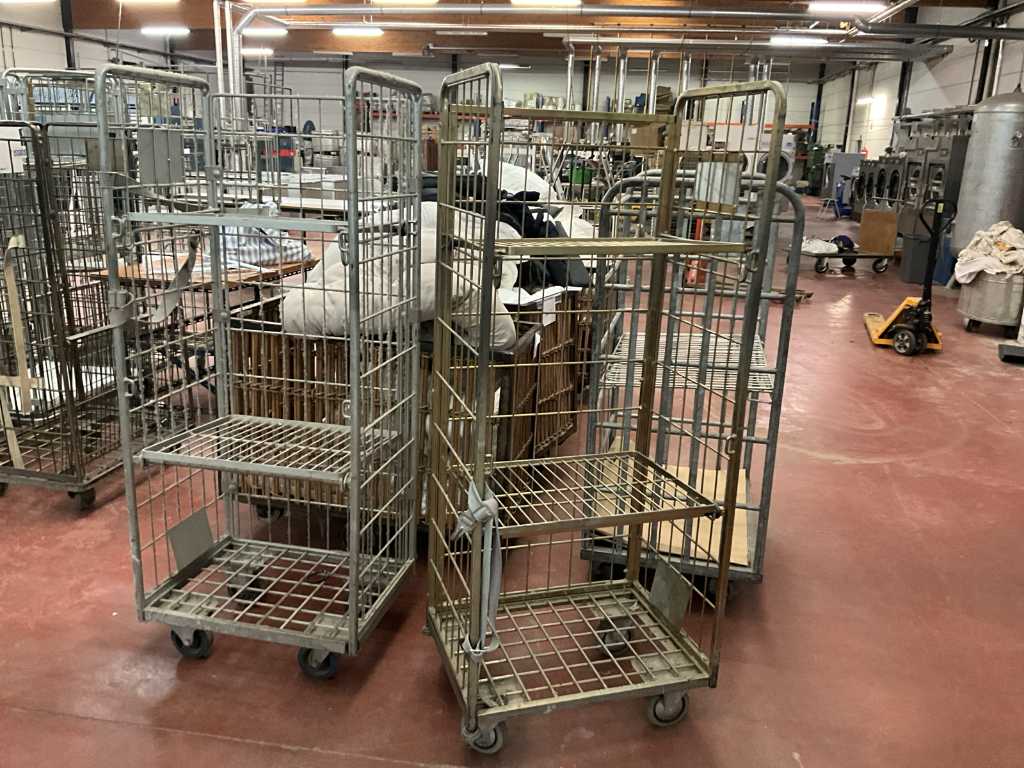 3 various mail carts/warehouse carts