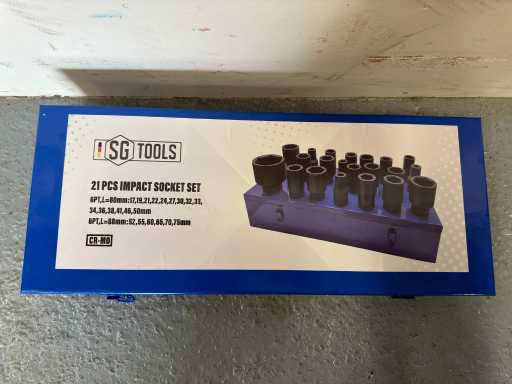 2024 SG tools CR-MO 21 st Krachtdoppenset