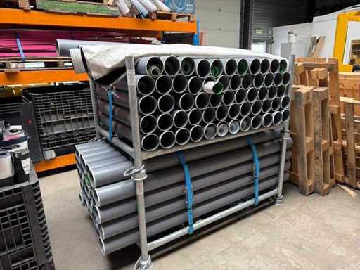 Stapeljuk met pvc opslag kokers (2x)