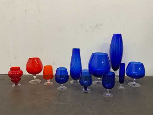 Lotto di vasi vintage italiani Empoli