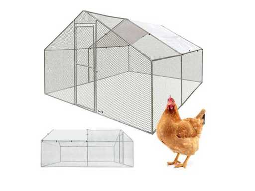MaxxPet 88130 Chicken Run - poulailler en métal - 3x4x2m