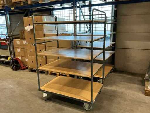 Manutan shelf trolleys 119x80x176cm (2x)