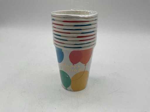 Migros Drinking Cup en carton Joyeux anniversaire (1000x)
