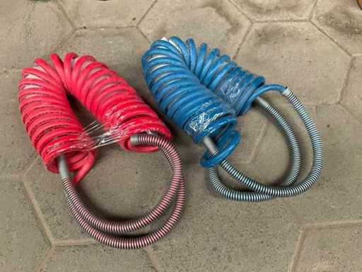 Furtun spiralat cu aer comprimat (2x)