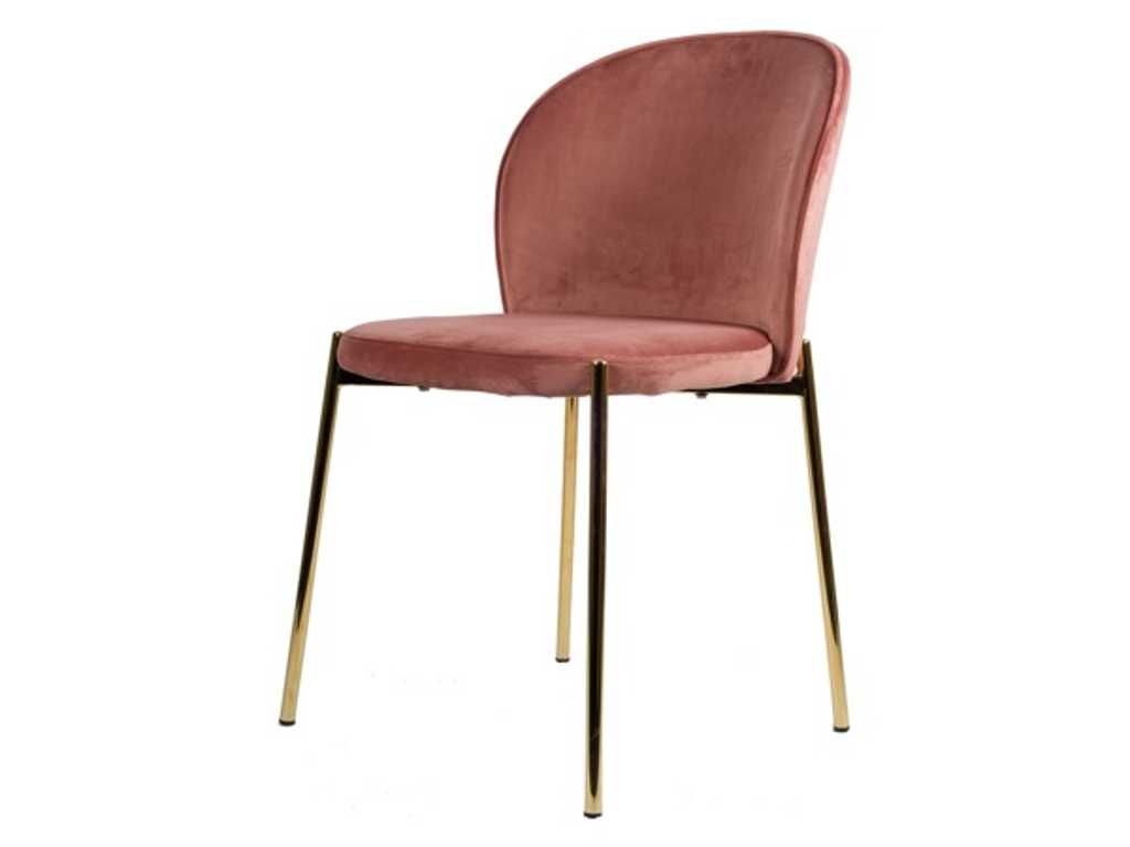 3x Chaise de salle à manger design rose RS SHOWROOM MODEL