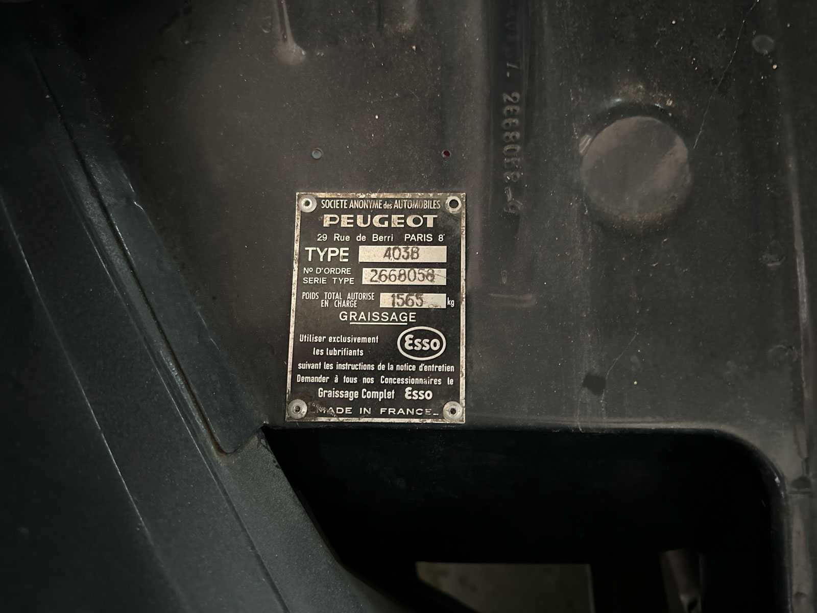 Peugeot 403 B7 1966, AH-96-35 Oldtimer