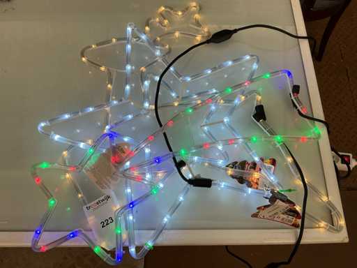 Weihnachtsstern, LED-Beleuchtung, Spannung 230 V. (3x)