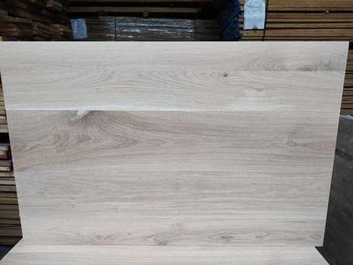 7x Treppenstufen aus massivem Eichenholz 33 mm