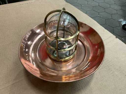 Lampada vintage blu navy