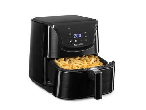 Aero Vital Deluxe Friteuse À Air Chaud 5l 1700w Inox Argent